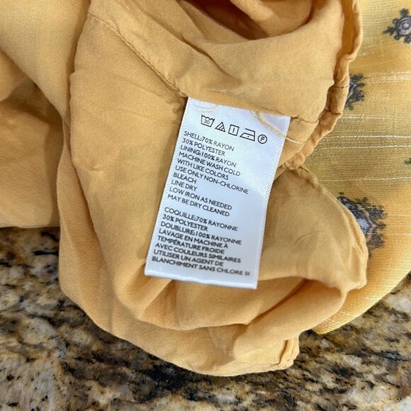 Kimchi Blue Urban Outfitters Yellow Spaghetti Straps Mini Swing Dress Size XS - Picture 8 of 10